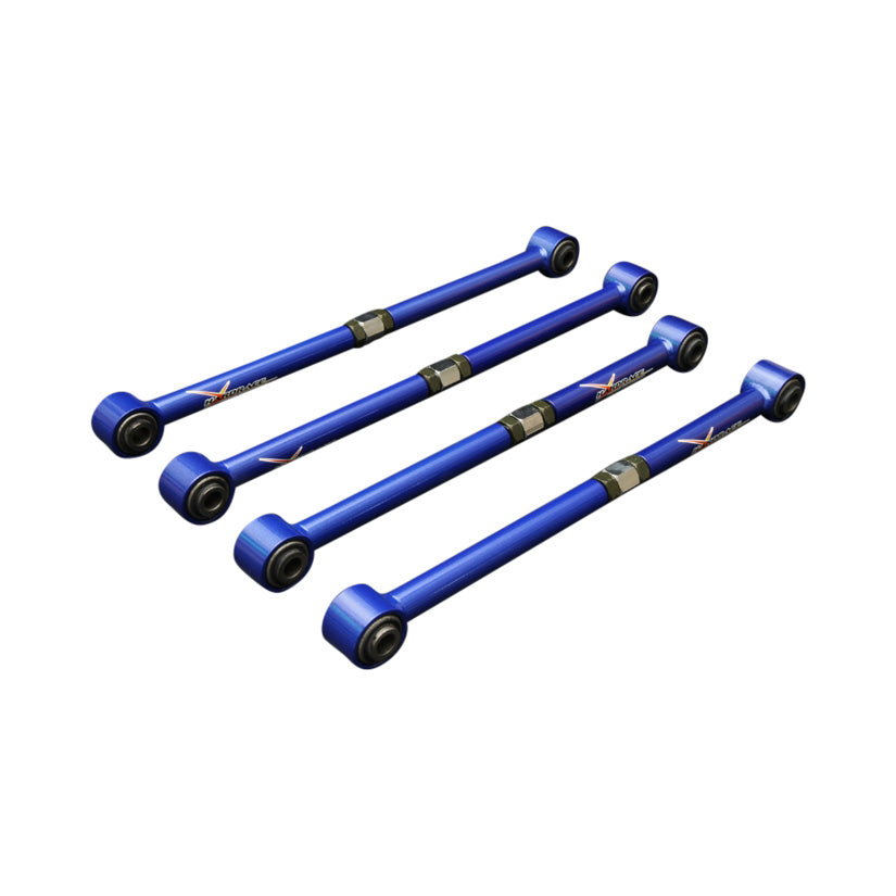 Hardrace Adjustable Rear Tie Rod 4Pc Set With Hardened Rubber Bushes 4Pc Set Nissan Primera P10 90-96