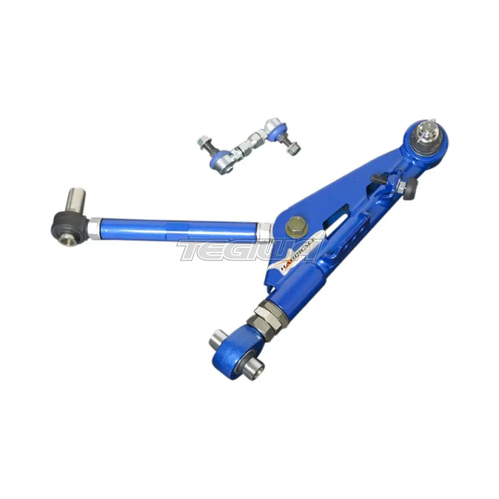 Hardrace Adjustable Front Lower Control Arms And Drop Links V2 With Spherical Bearings 4Pc Set Nissan 200SX S13