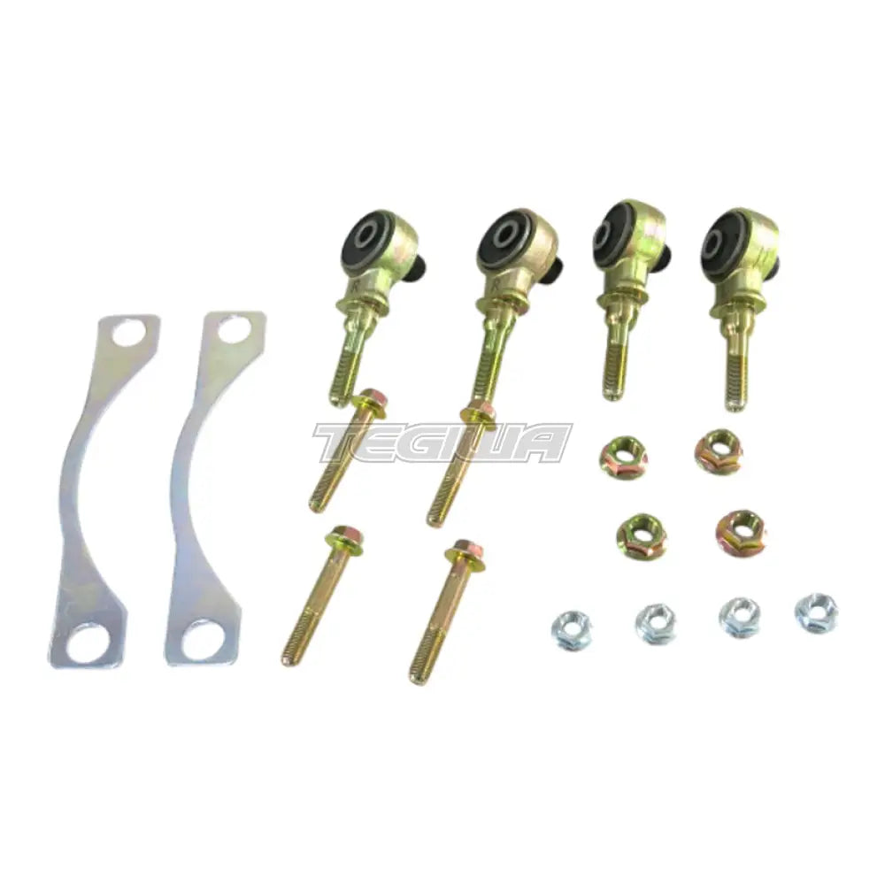 Hardrace Front Upper Arm Bushing Offset Function Harden Rubber 6 Piece Set Camber -0.5 Caster +0.5 Honda Civic EG Dc2