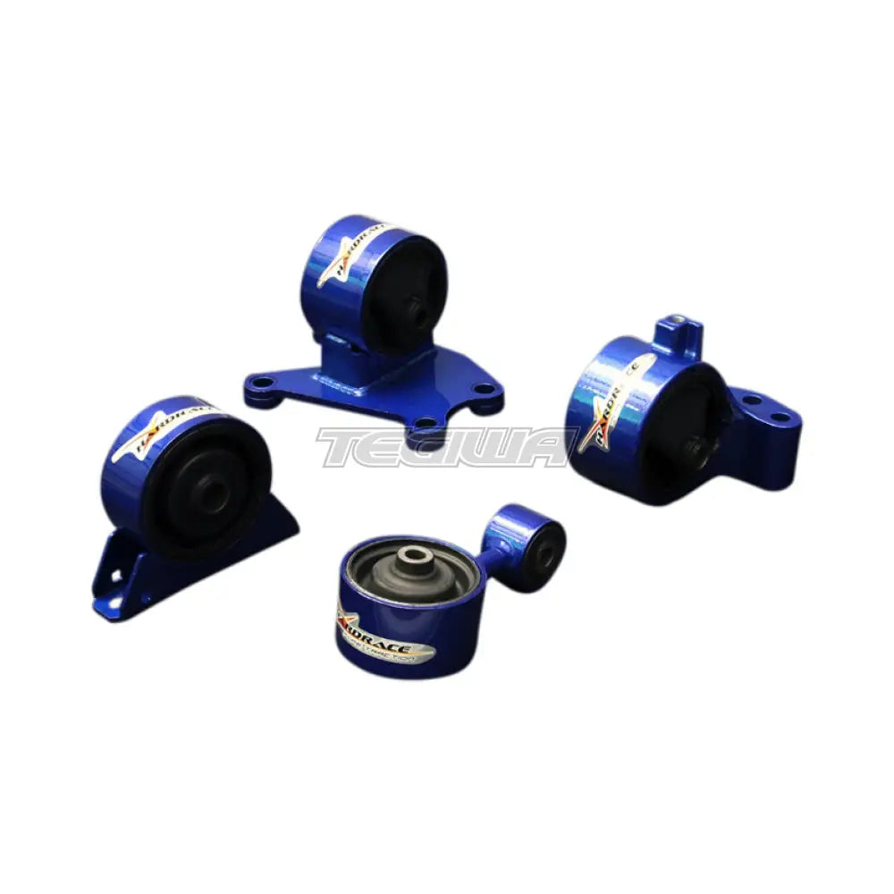 Hardrace Hardened Engine Mounts 4Pc Set Mitsubishi Evo 7-9 USDM 6MT 03-08