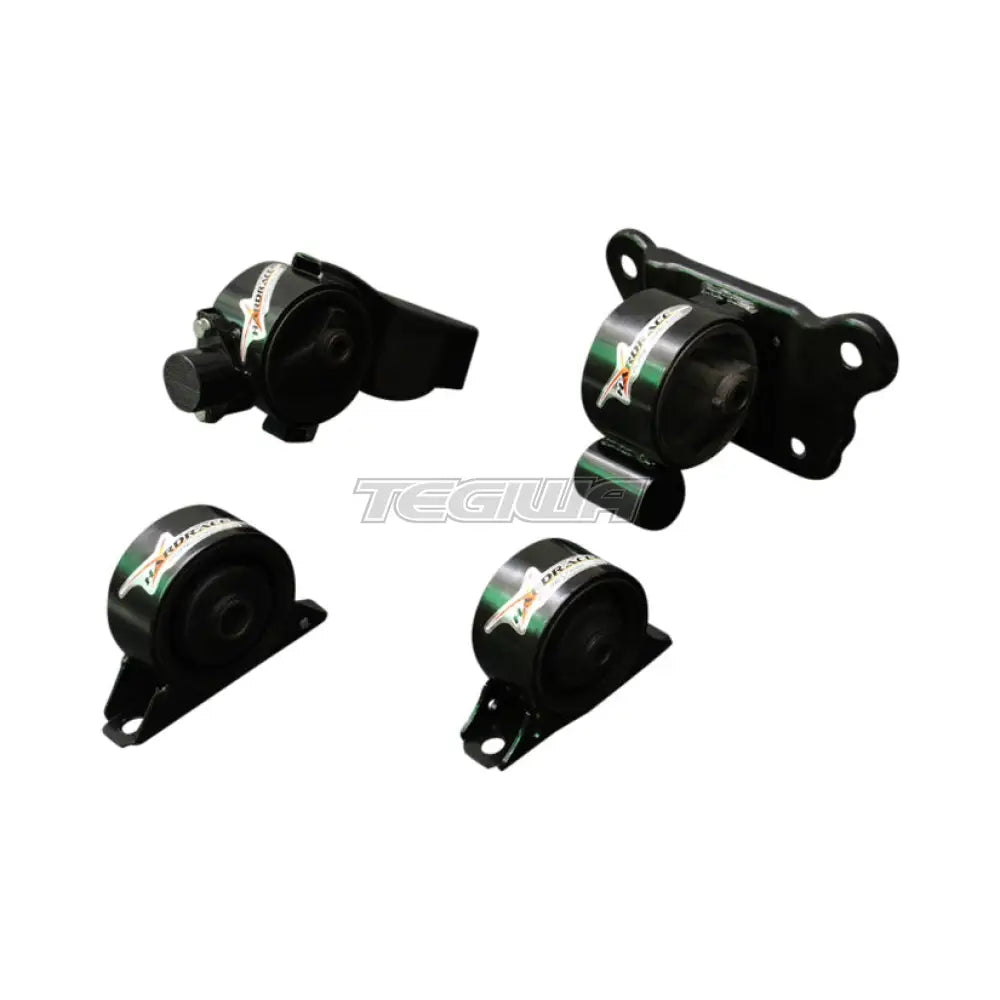 Hardrace Hardened Engine Mounts 4Pc Set Mitsubishi Lancer Virage AT 1.6 97-00