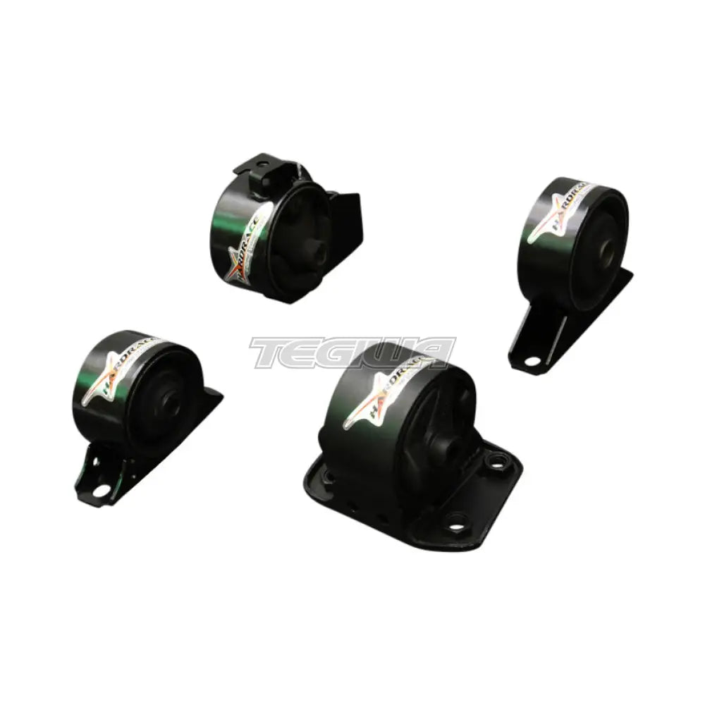 Hardrace Hardened Engine Mounts 4Pc Set Mitsubishi Lancer Virage AT 93-96