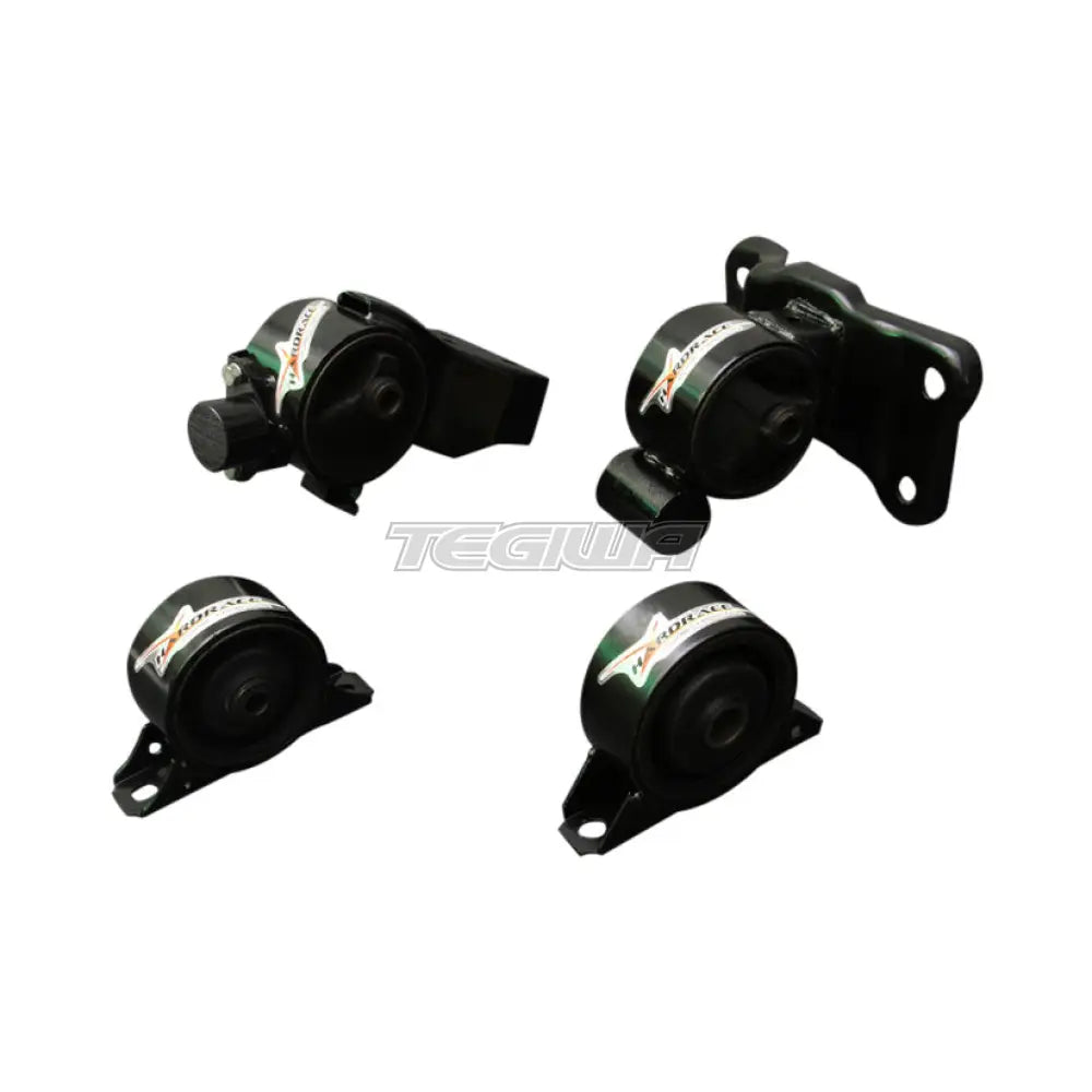 Hardrace Hardened Engine Mounts 4Pc Set Mitsubishi Lancer Virage MT 1.6 97-00
