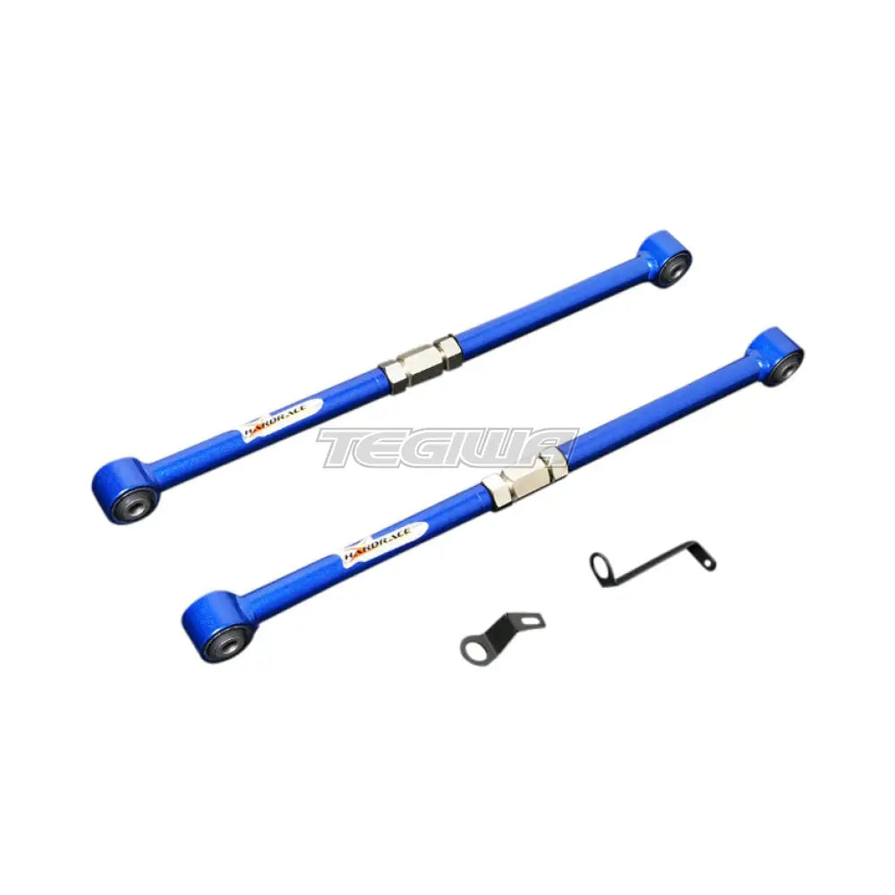 Hardrace Hardened Rubber Adjustable Rear Arm With Headlight Leveling Locking Bracket 4Pc Set Mini Cooper 01-06