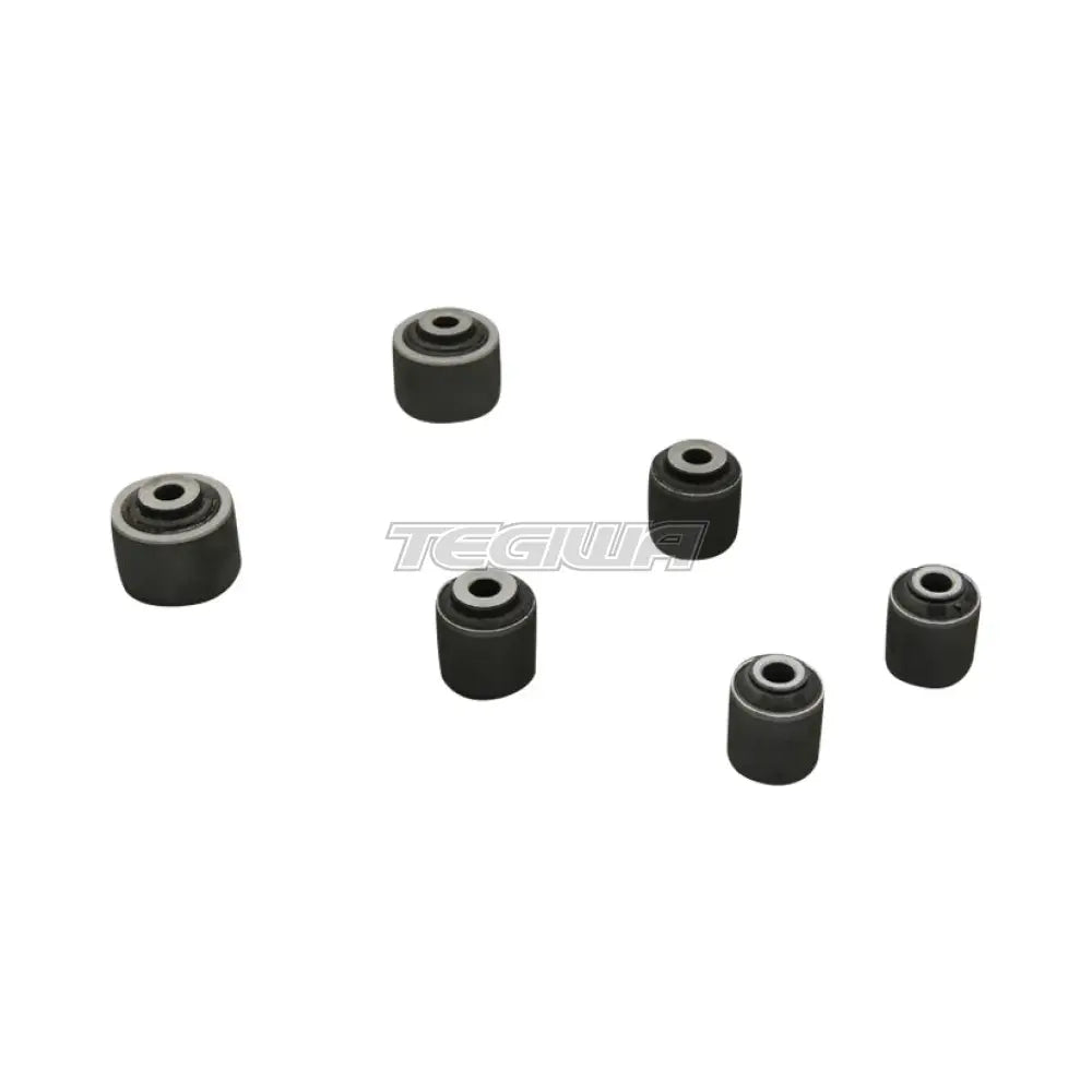 Hardrace Hardened Rubber Rear Lower Arm Bush Aluminium Body 6Pc Set Mitsubishi Evo 4-9 96-07