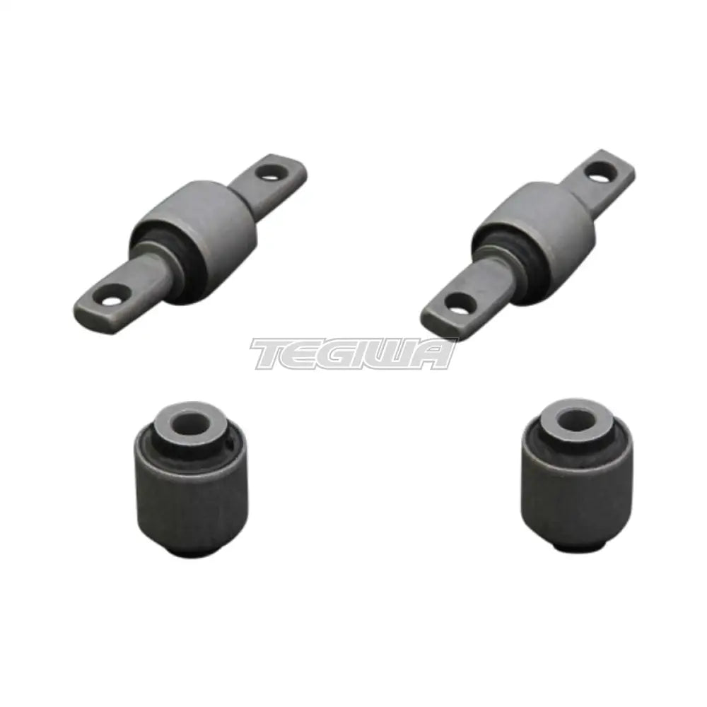 Hardrace Hardened Rubber Rear Upper Control Arm Bushes 4Pc Set Mitsubishi Evo 4-9 96-07