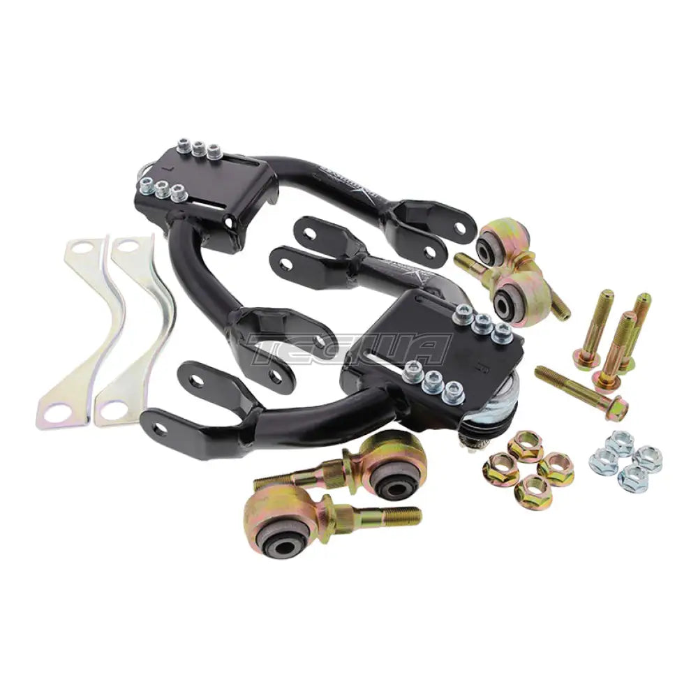 Hardrace Honda Civic EF CRX Front Upper Camber Kit Black Hardened Rubber 2Pcs