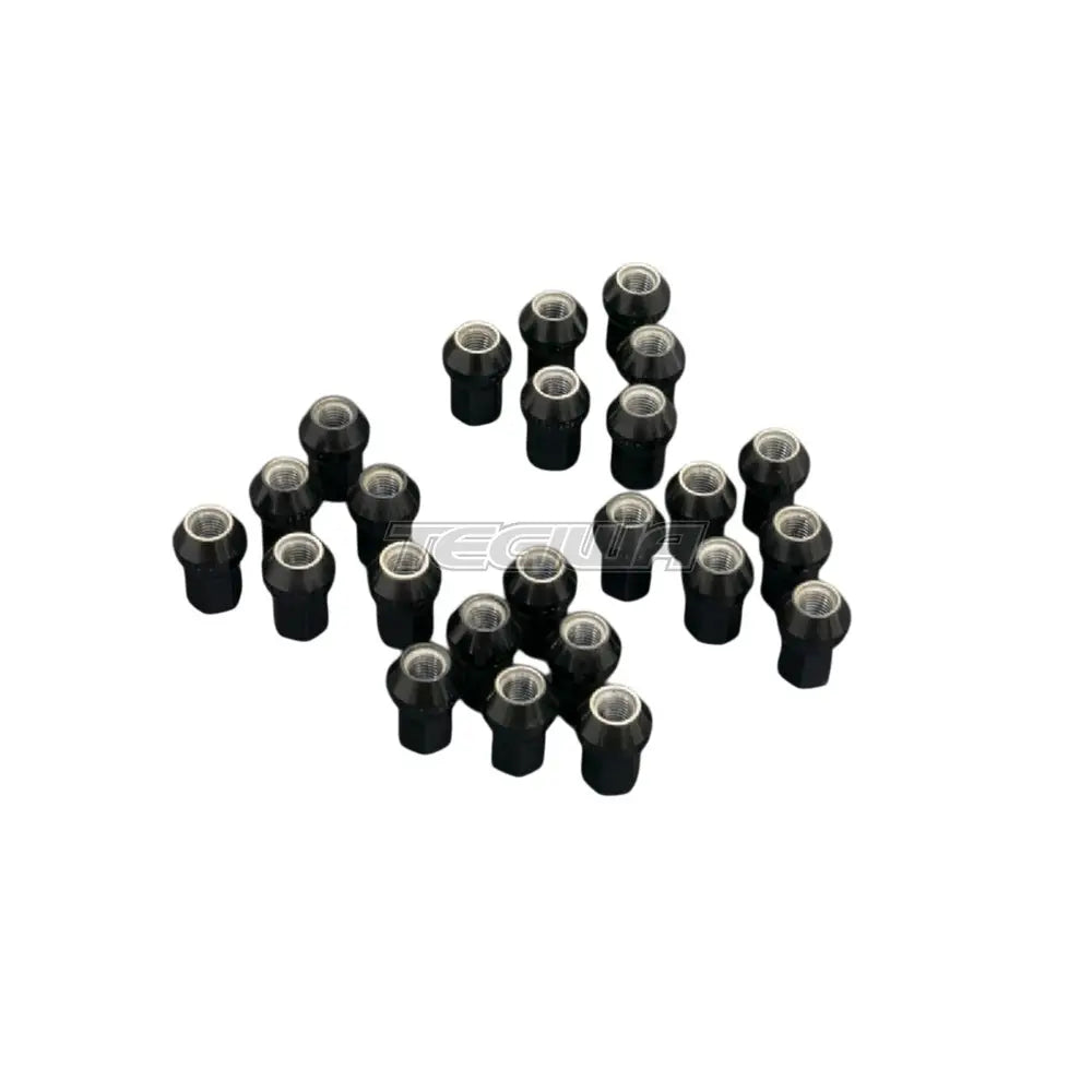 Hardrace Wheel Lug Nuts Hex 17 M12X15 Length 35mm Close-End Type 60 Degree Conical Seat 24pcs