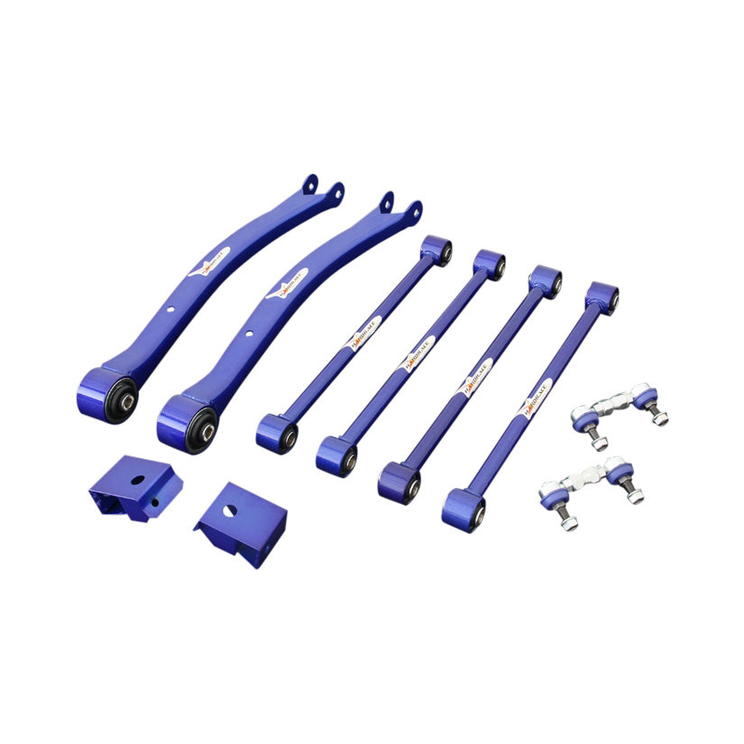 Hardrace Non-Adjustable Rear Arms With Spherical Bearings 10Pc Set Subaru Impreza GC 92-00