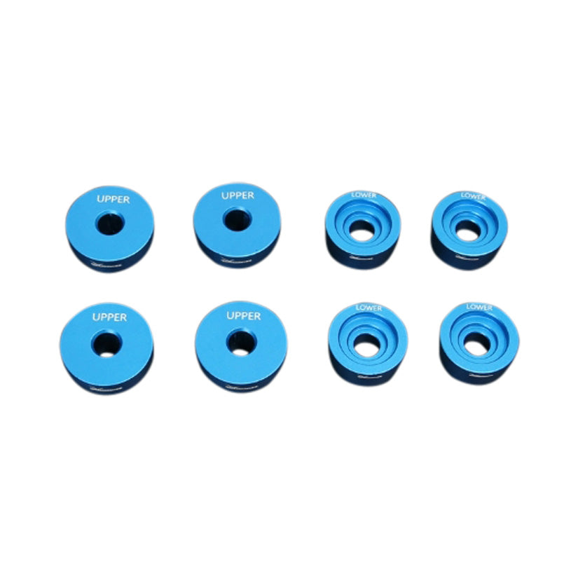 Hardrace Solid Aluminium Subframe Bushes 4Pc Set Nissan 200SX S13 S14 Silvia S15 Skyline R32 R33 R34