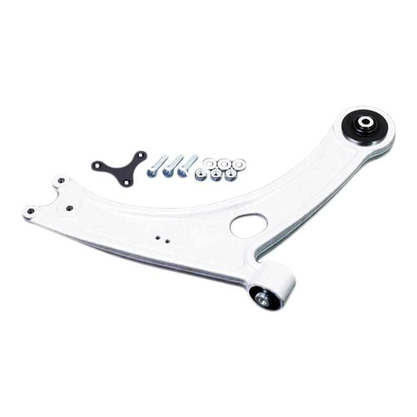 Hardrace Front Lower Control Arm Forged Aluminum Pillow Ball 2Pcs Vw Golf 12-20+ T-Roc 17+ Audi A3 12-20+ Q2 16+ Skoda Octavia 12-21+