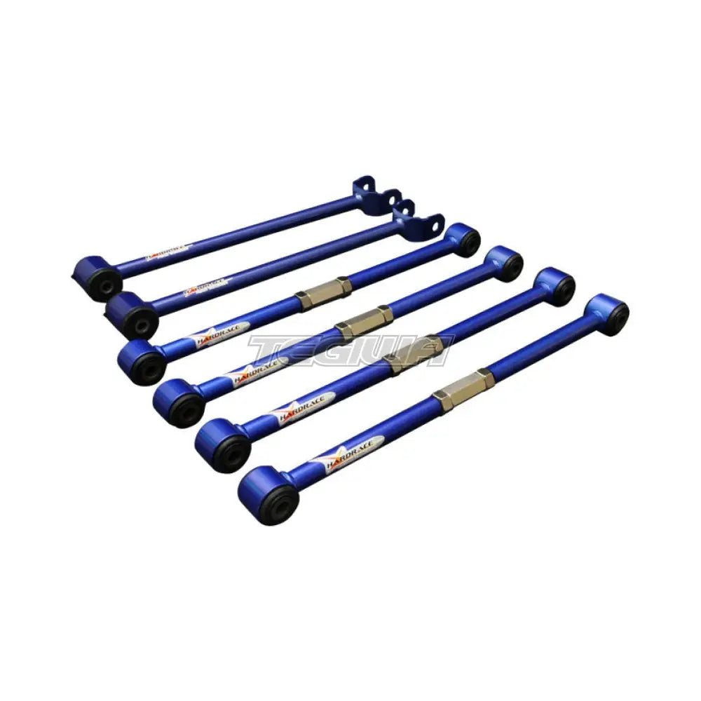 Hardrace Adjustable Rear Arms With Hardened Rubber Bushes 6Pc Set Toyota Corona T190 Exsior 94-97