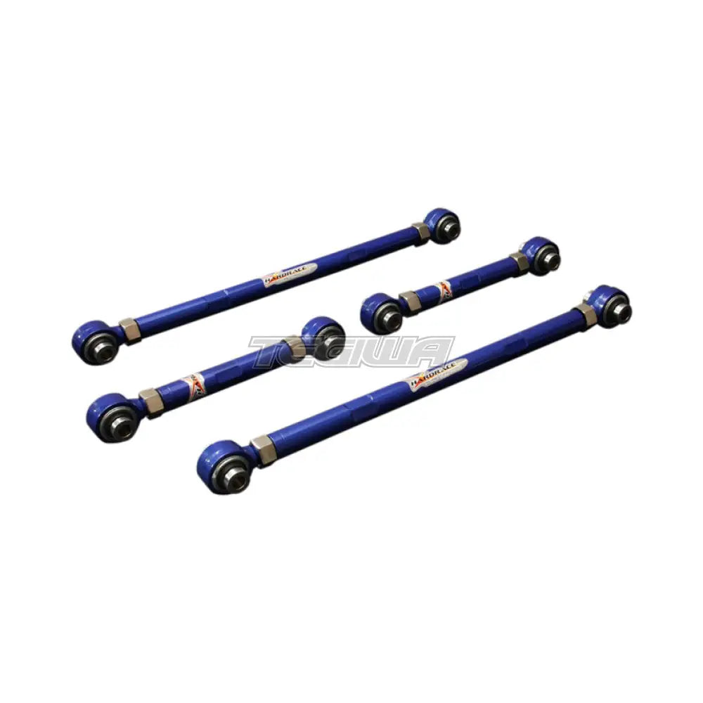 Hardrace Adjustable Rear Lateral Arms V2 With Spherical Bearings 4Pc Set Toyota Corolla AE86 83-87
