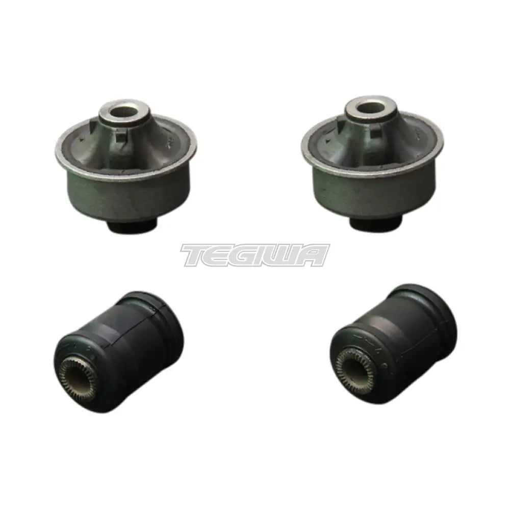 Hardrace Hardened Rubber Front Lower Arm Bushes 4Pc Set Toyota Vios XP40 02-07