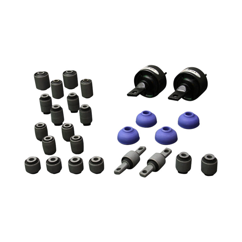 HARDRACE  HARDENED RUBBER COMPLETE BUSHING KIT 26PC SET HONDA CIVIC CRX EF USDM 88-91