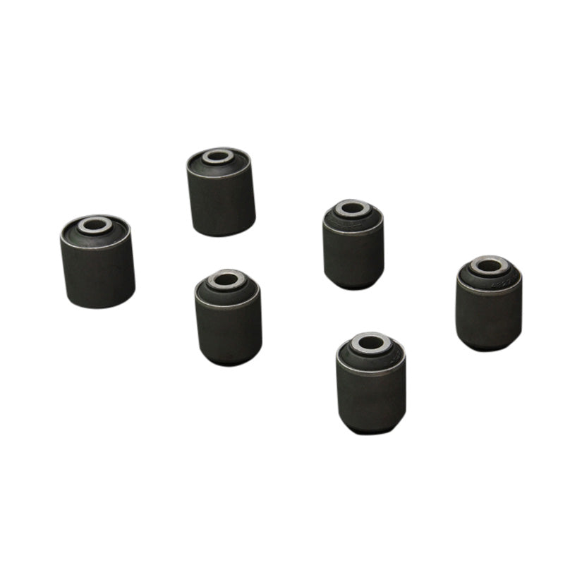 HARDRACE  HARDENED RUBBER STEEL BODY REAR LOWER ARM BUSHES 6PC SET MISTUBISHI EVO 4-9 96-07