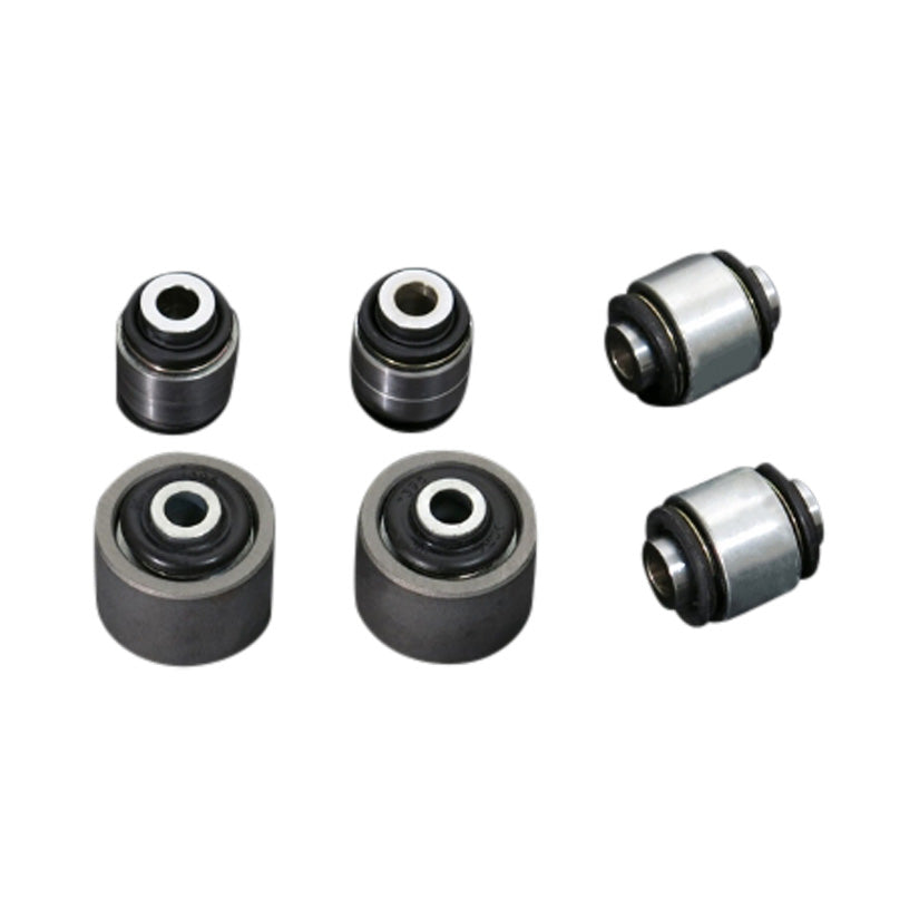 HARDRACE  SPHERICAL BEARINGS REAR LOWER ARM BUSH ALUMINIUM BODY 6PC SET MITSUBISHI EVO 4-9 96-07